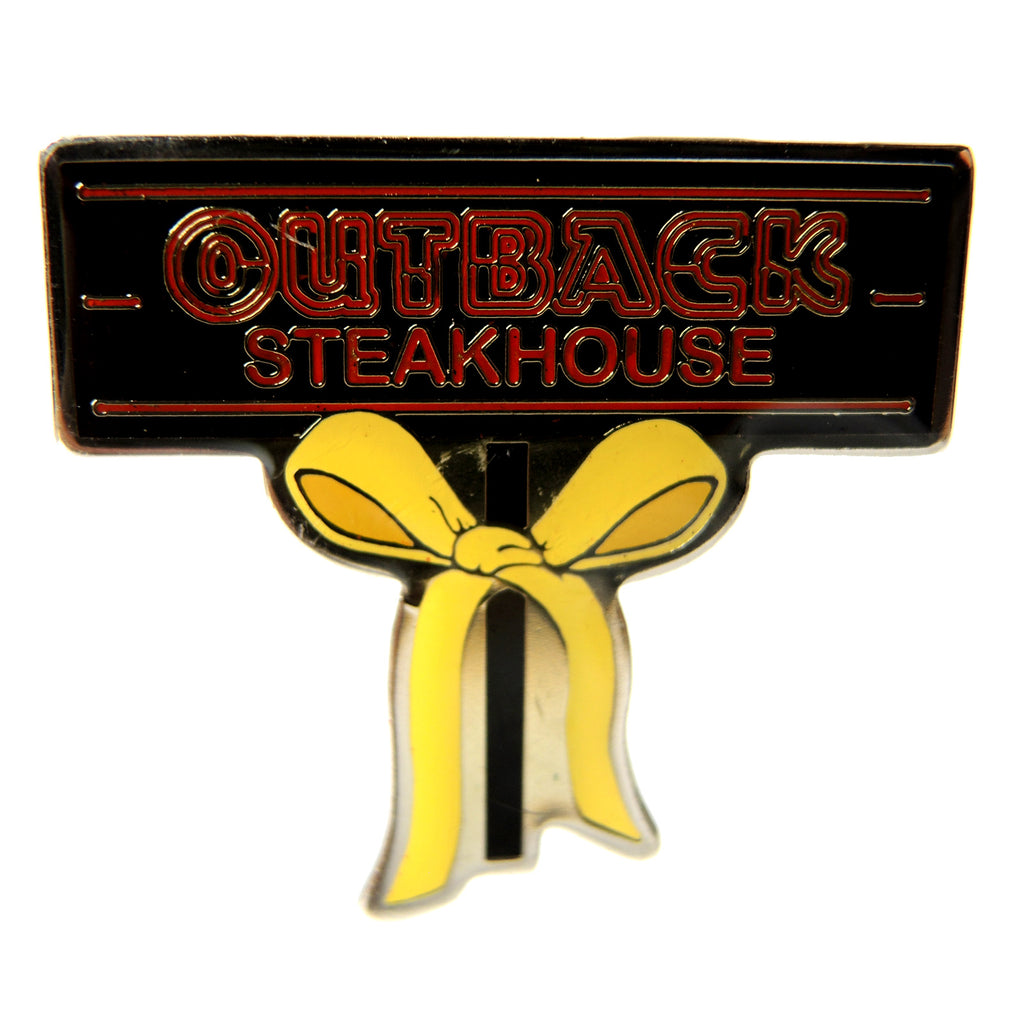 Outback Steakhouse Yellow Ribbon Lapel Support Pin - Fazoom