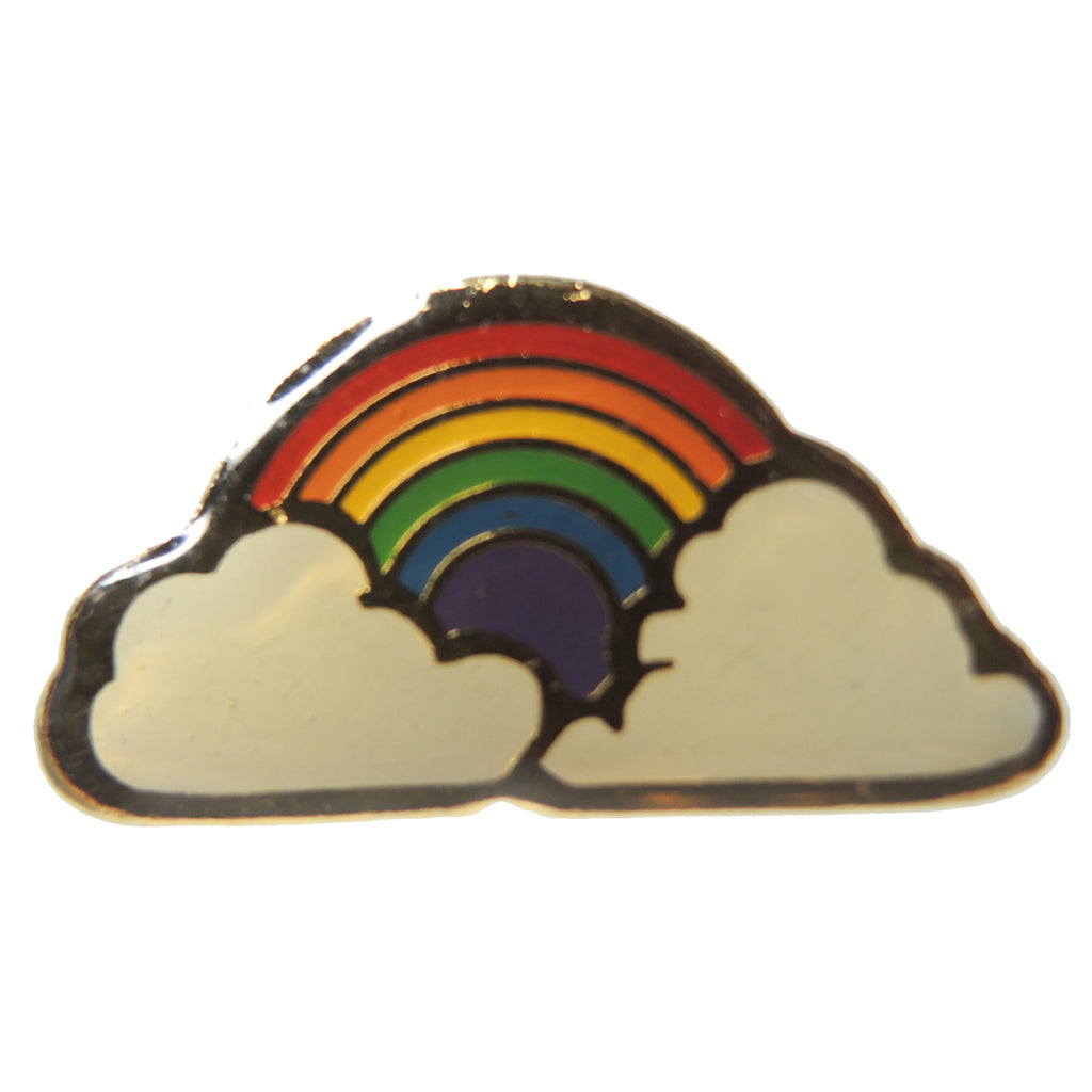 Rainbow Arch Clouds Lapel Pin - Fazoom
