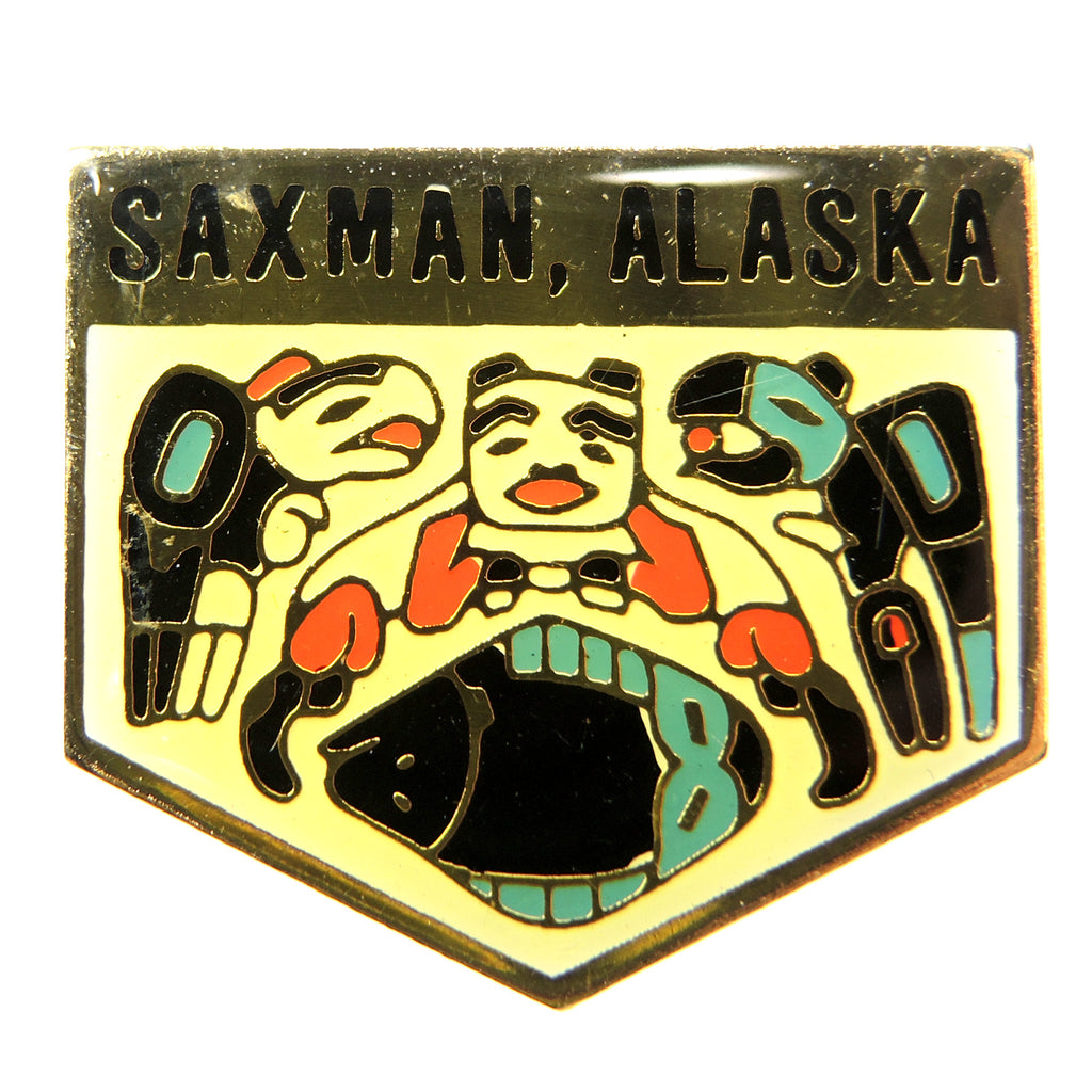 Saxman Alaska Totem Park Lapel Pin