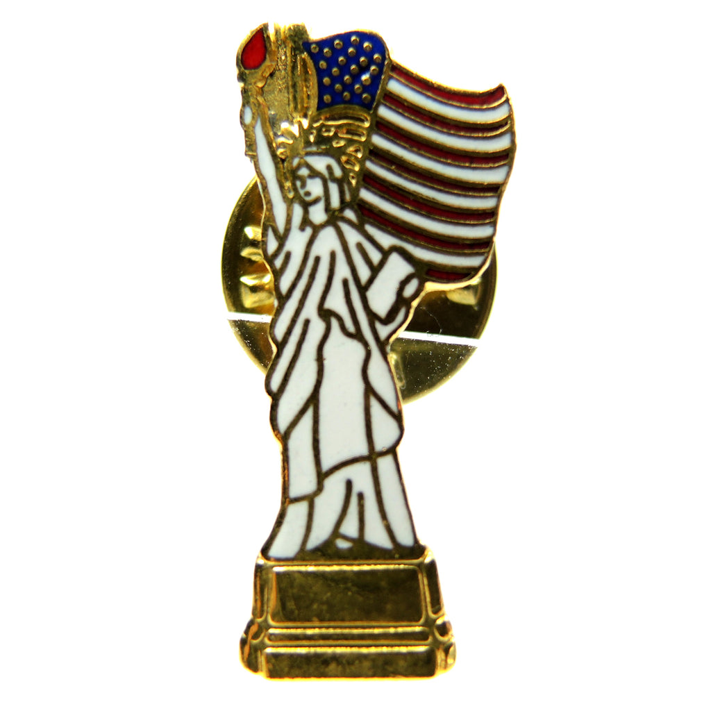 Statue of Liberty New York United States Flag Lapel Pin