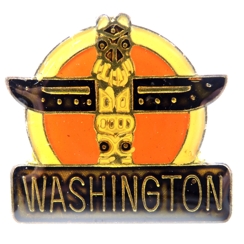 Washington Totem Pole Lapel Pin