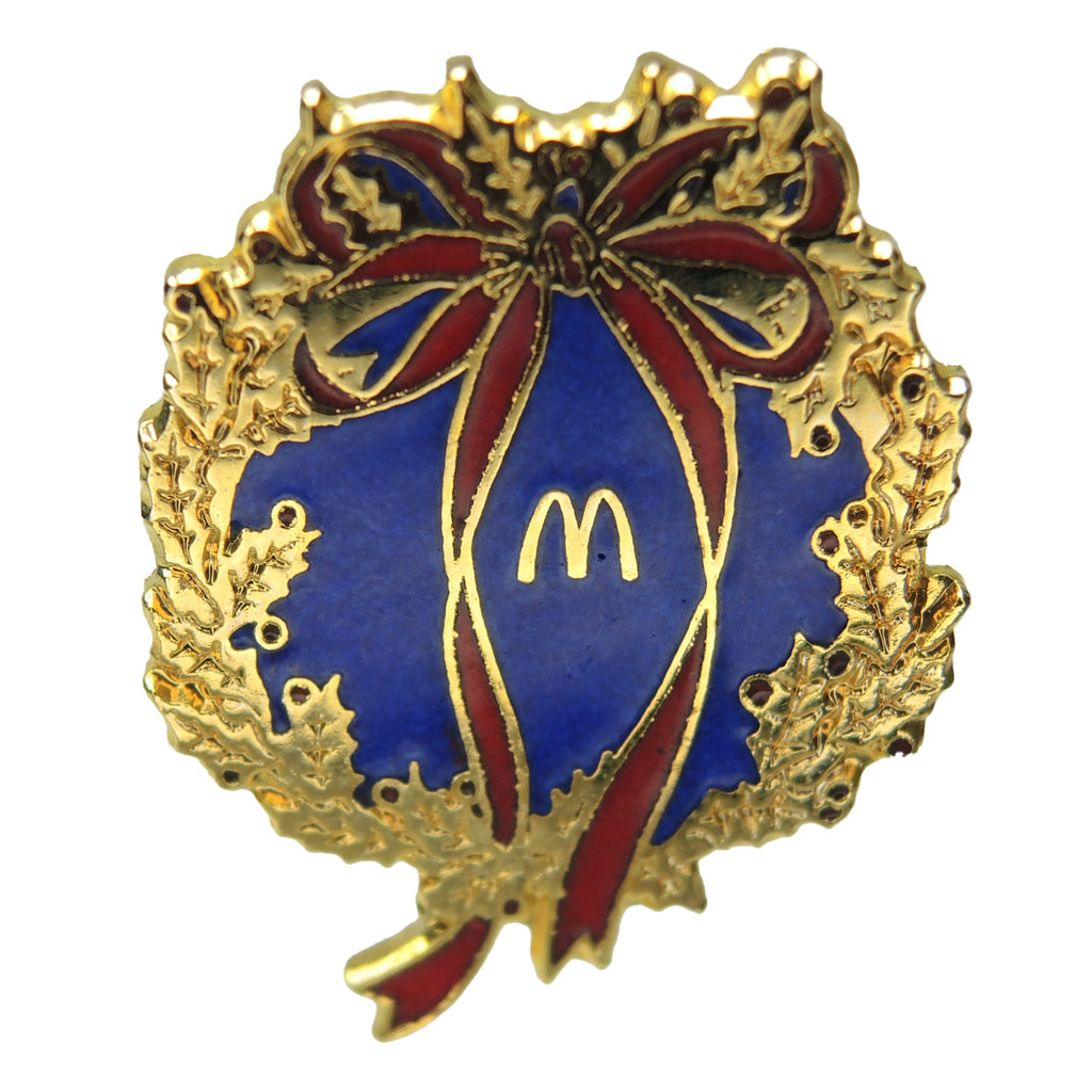 McDonald's Christmas Wreath Lapel Pin