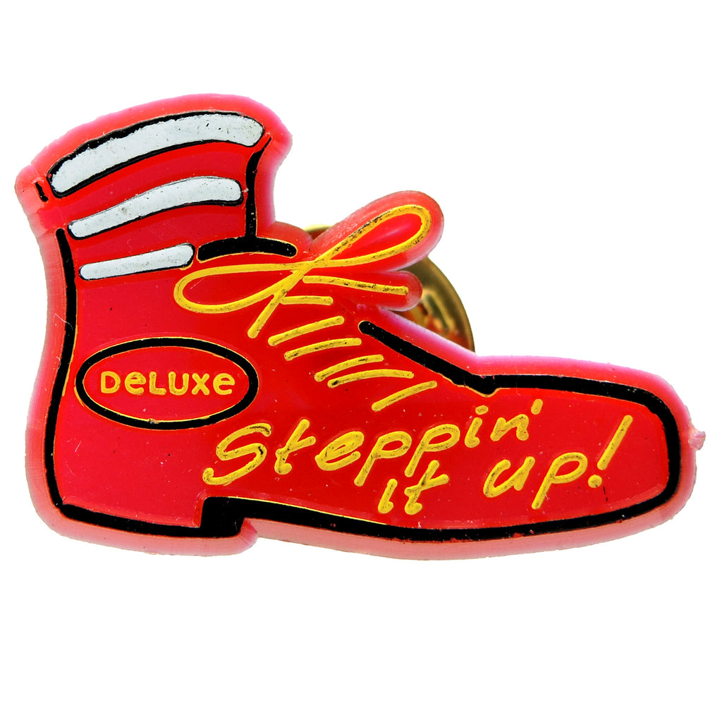 McDonald's Deluxe Ronald Shoe Steppin' It Up Plastic Lapel Pin