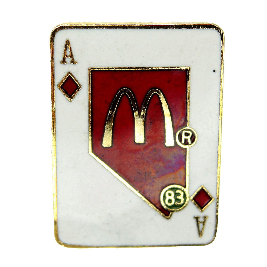 McDonald's Nevada Ace of Diamonds 83 Lapel Pin