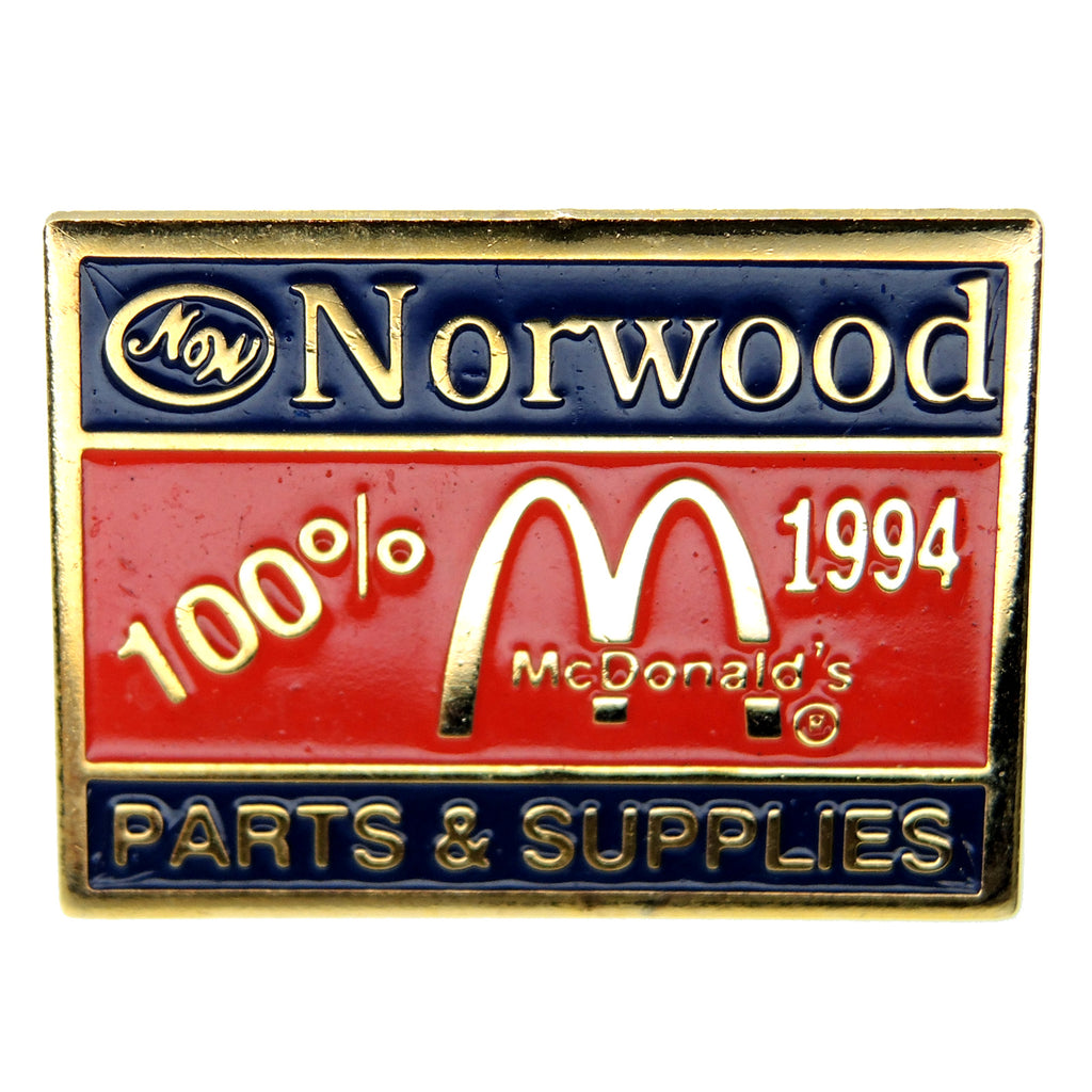 McDonald's Norwood Parts + Supplies 1994 Lapel Pin