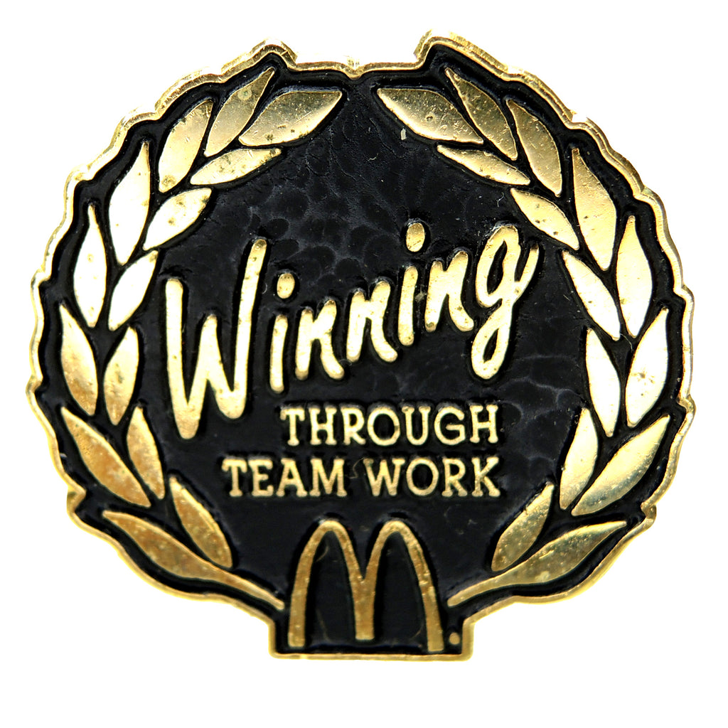 McDonald's Winning Through Teamwork Laurel Wreath Lapel Pin