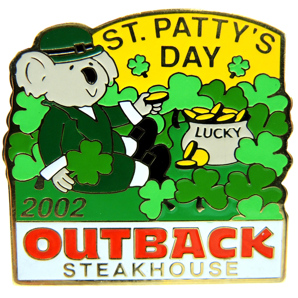 Outback Steakhouse St. Patty's 2002 Lapel Pin - Fazoom