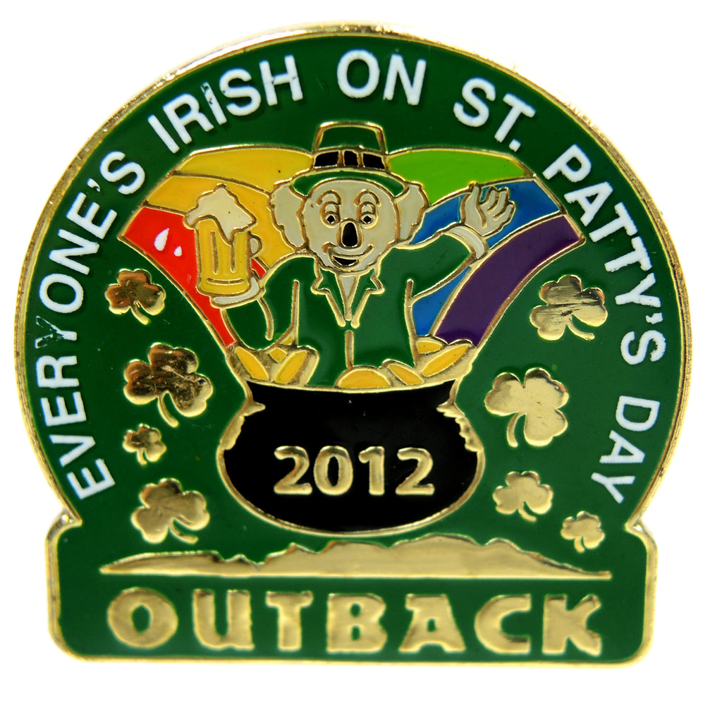 Outback Steakhouse St. Patty's 2012 Lapel Pin - Fazoom