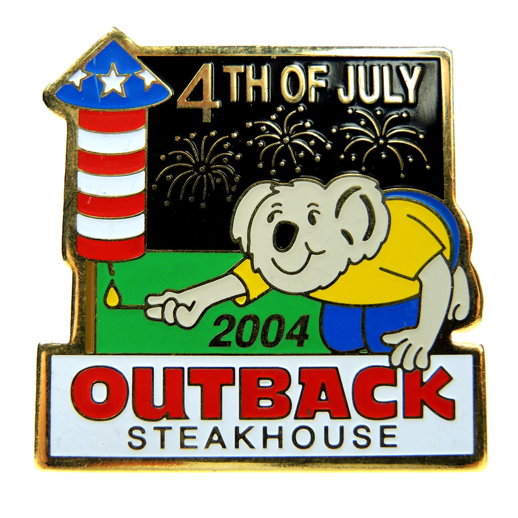 Outback Steakhouse Fourth of July 2004 Lapel Pin - Fazoom