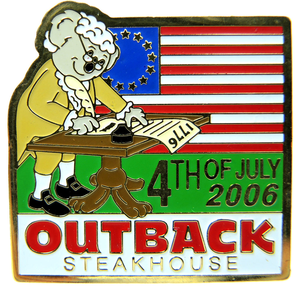 Outback Steakhouse Fourth of July 2006 Lapel Pin - Fazoom