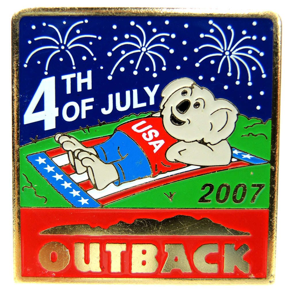 Outback Steakhouse Fourth of July 2007 Lapel Pin - Fazoom