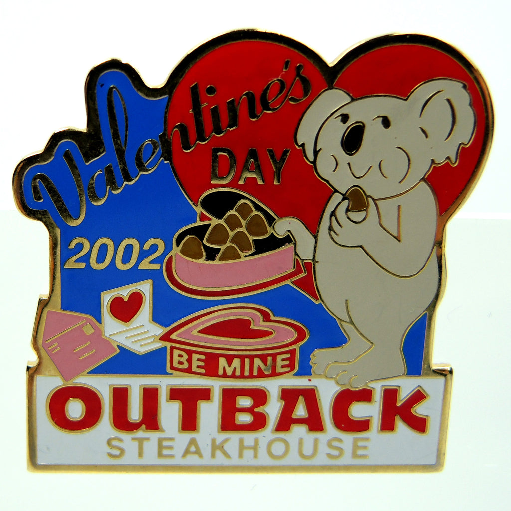 Outback Steakhouse Valentine's Day 2002 Lapel Pin - Fazoom
