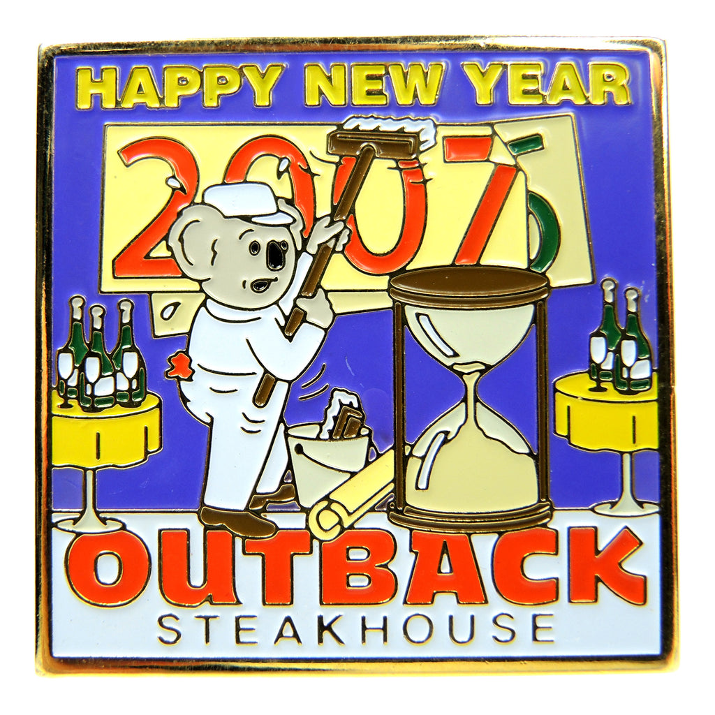 Outback Steakhouse New Year's 2007 Lapel Pin - Fazoom