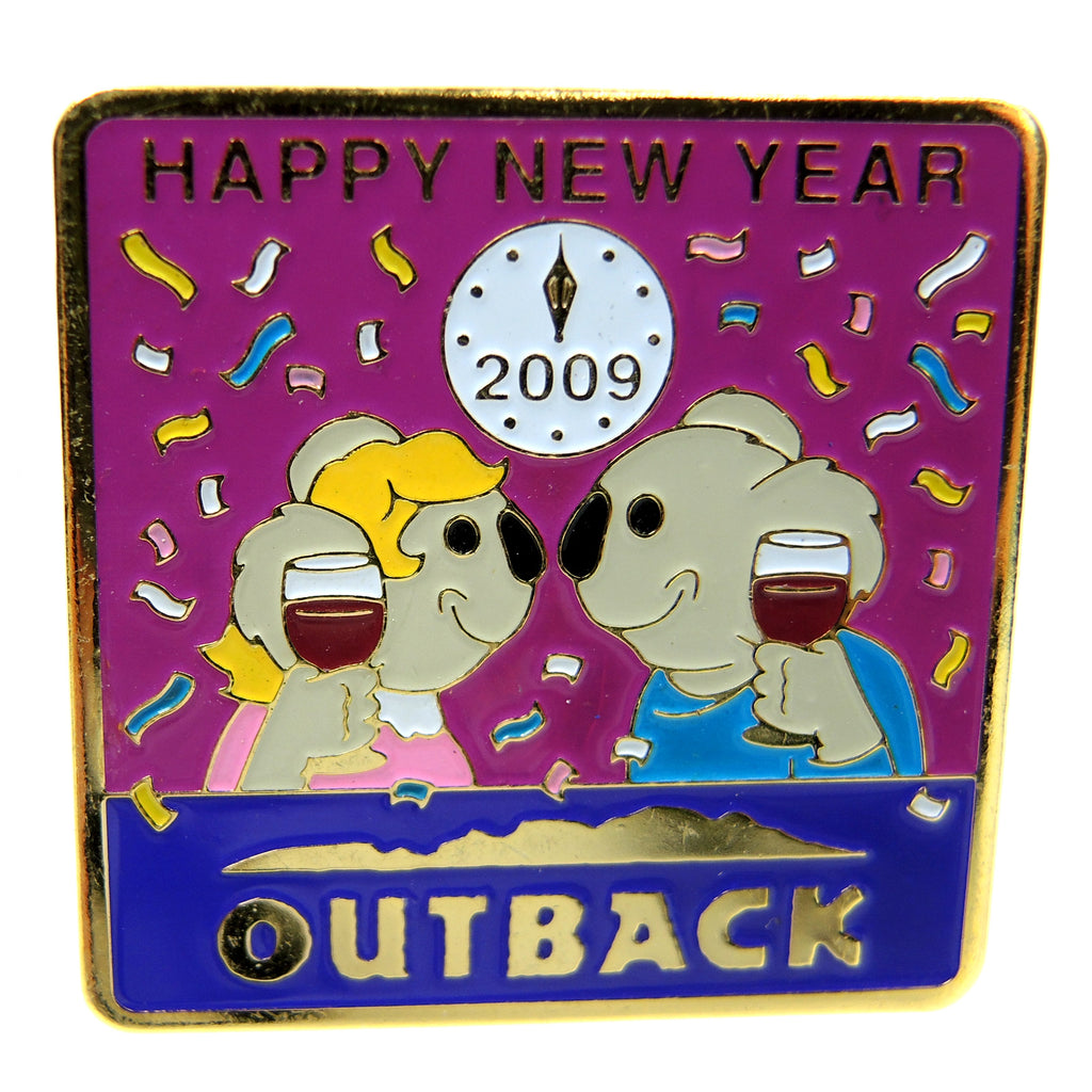 Outback Steakhouse New Year's 2009 Lapel Pin - Fazoom