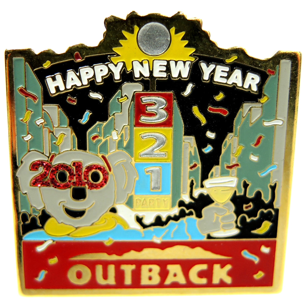 Outback Steakhouse New Year's 2010 Lapel Pin - Fazoom
