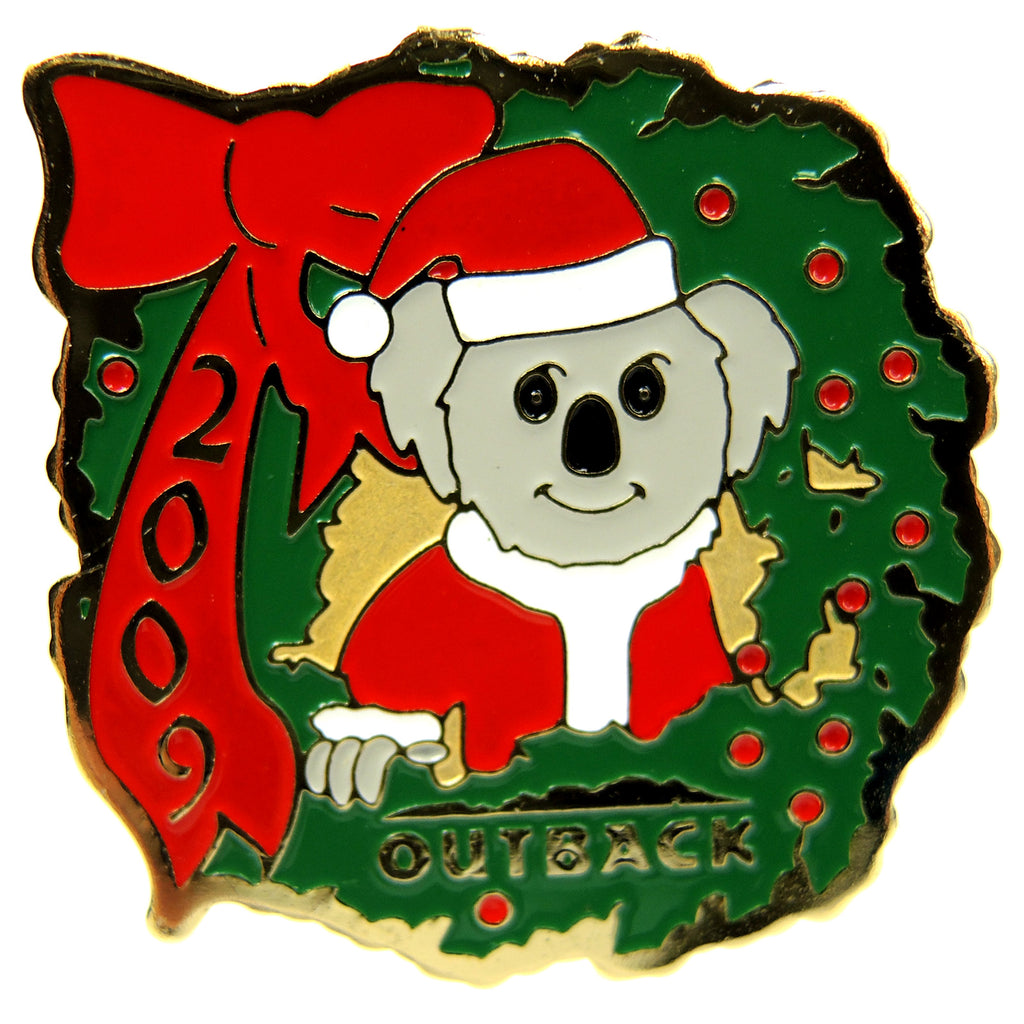 Outback Steakhouse Christmas Happy Holidays 2009 Lapel Pin - Fazoom
