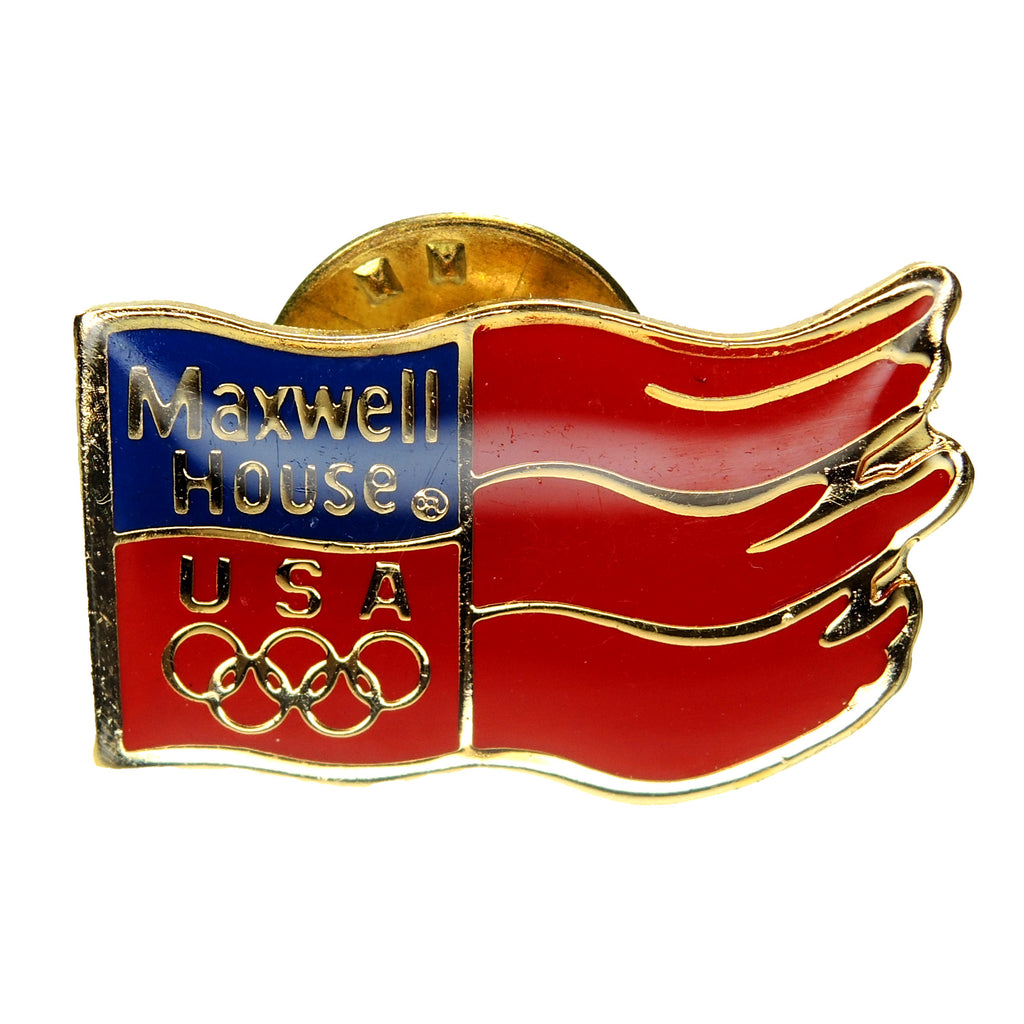 Olympic Games Maxwell House Coffee USA Sponsor Lapel Pin
