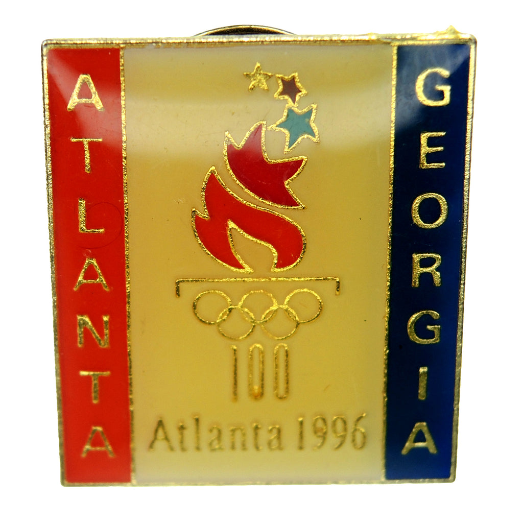 Atlanta 1996 Summer Olympic Games Atlanta Georgia Patriotic Torch Lapel Pin